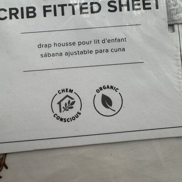 Pottery Barn Dakota fitted Baby Crib Sheet Organic new in package - Picture 3 of 10